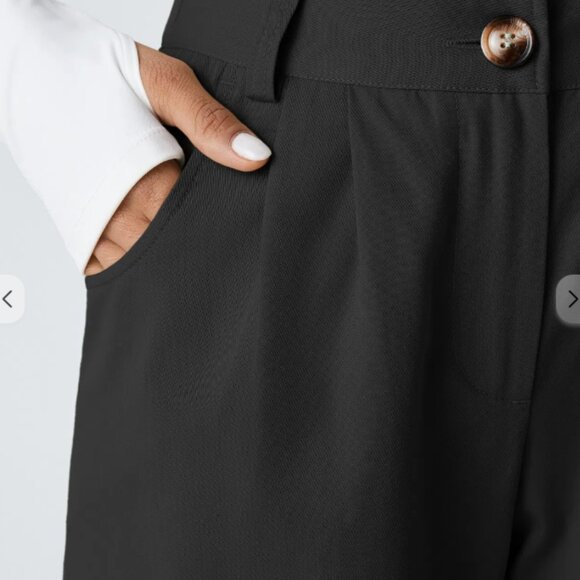 Halara Mid Rise Zipper Pocket Casual Cotton Joggers - Picture 3 of 5